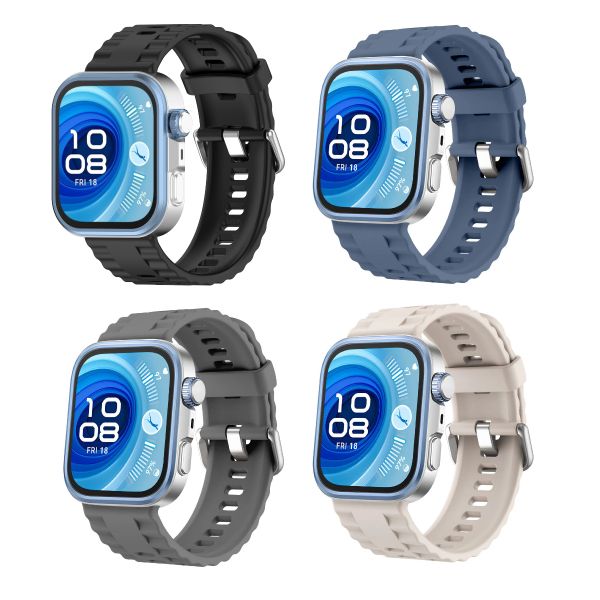 4-Piece Silicone Watch Band, Compatible with Huawei Fit3/Fit4/Fit4 Pro