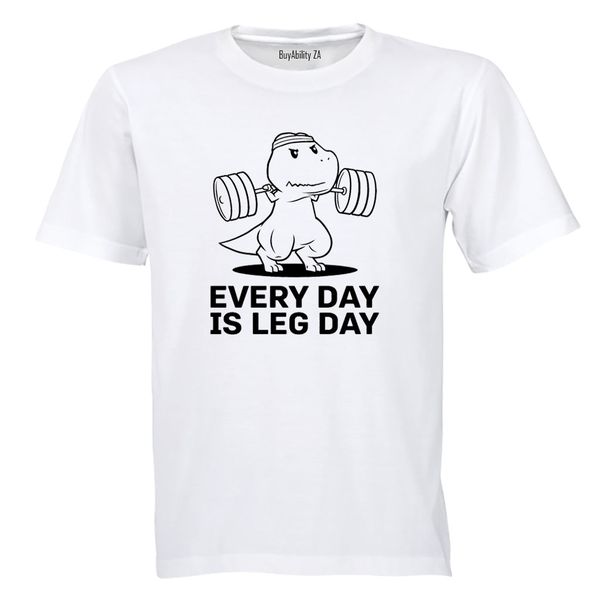 Leg Day Dinosaur - Adults - T-Shirt