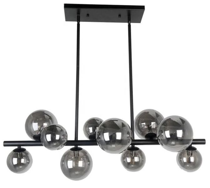 Nordic Creative Modern Black Metal Glass Pendant Lamp