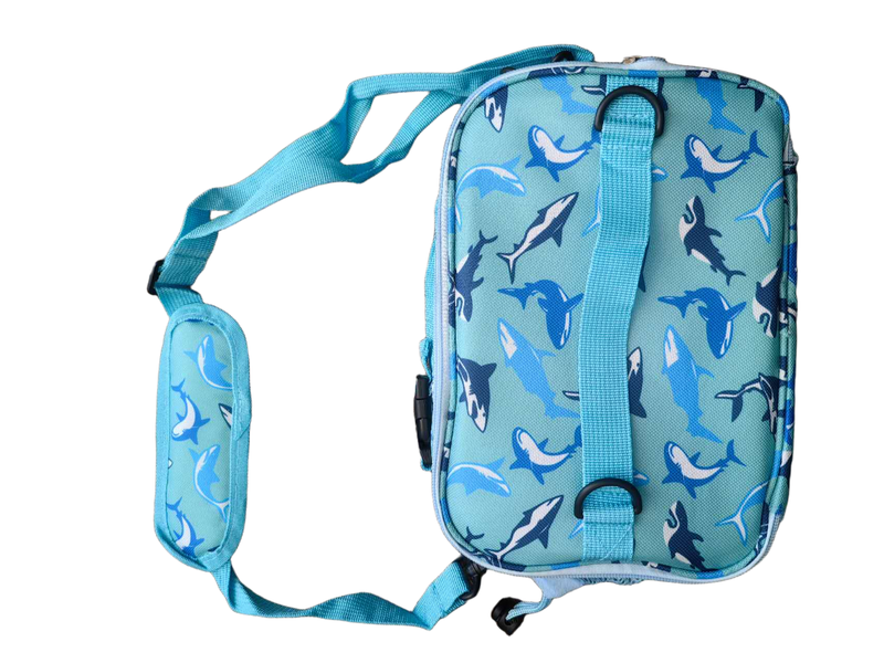 6-Can Cooler Bag (26.5 x 20 x 9 cm) - "Shark Print" Edition