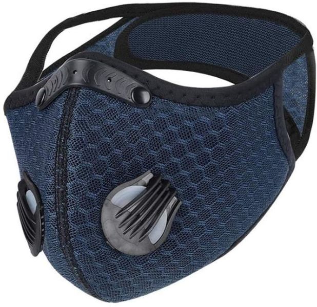 Kids Sports Mask With Breathing Valve - Navy
