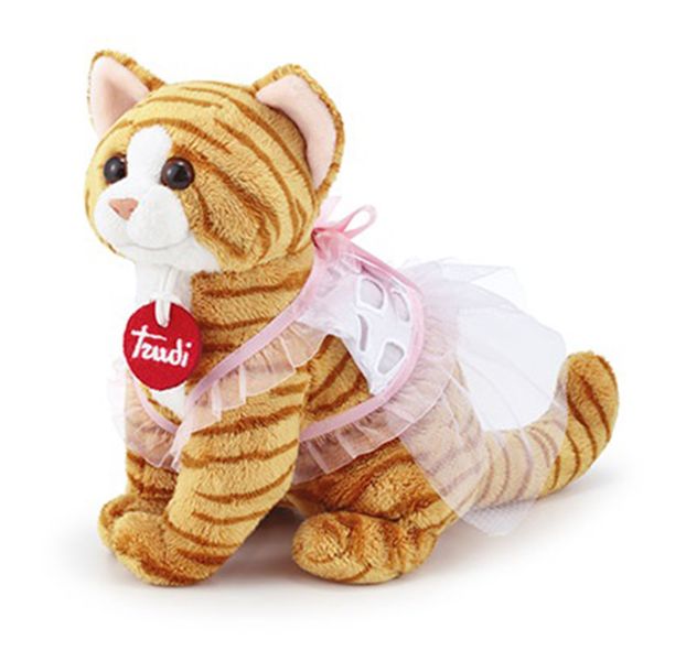 Trudi Cat in a Pink Space Dress - 23cm