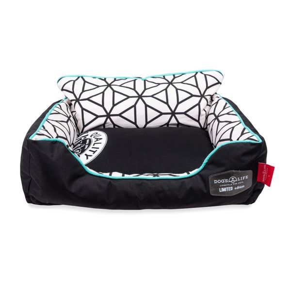 Geometrics Couch Napper Black
