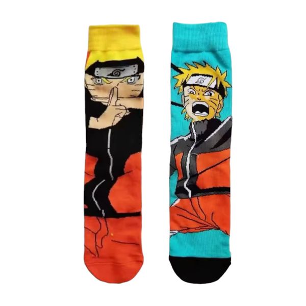 2 Pairs of Naruto Themed Novelty Socks