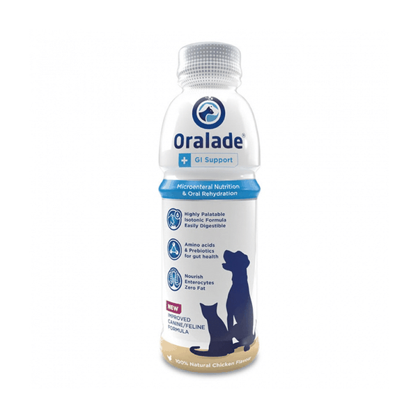 Oralade Plus -500ml GI Support Drink - Chicken For Dogs+Cats 6 Pack