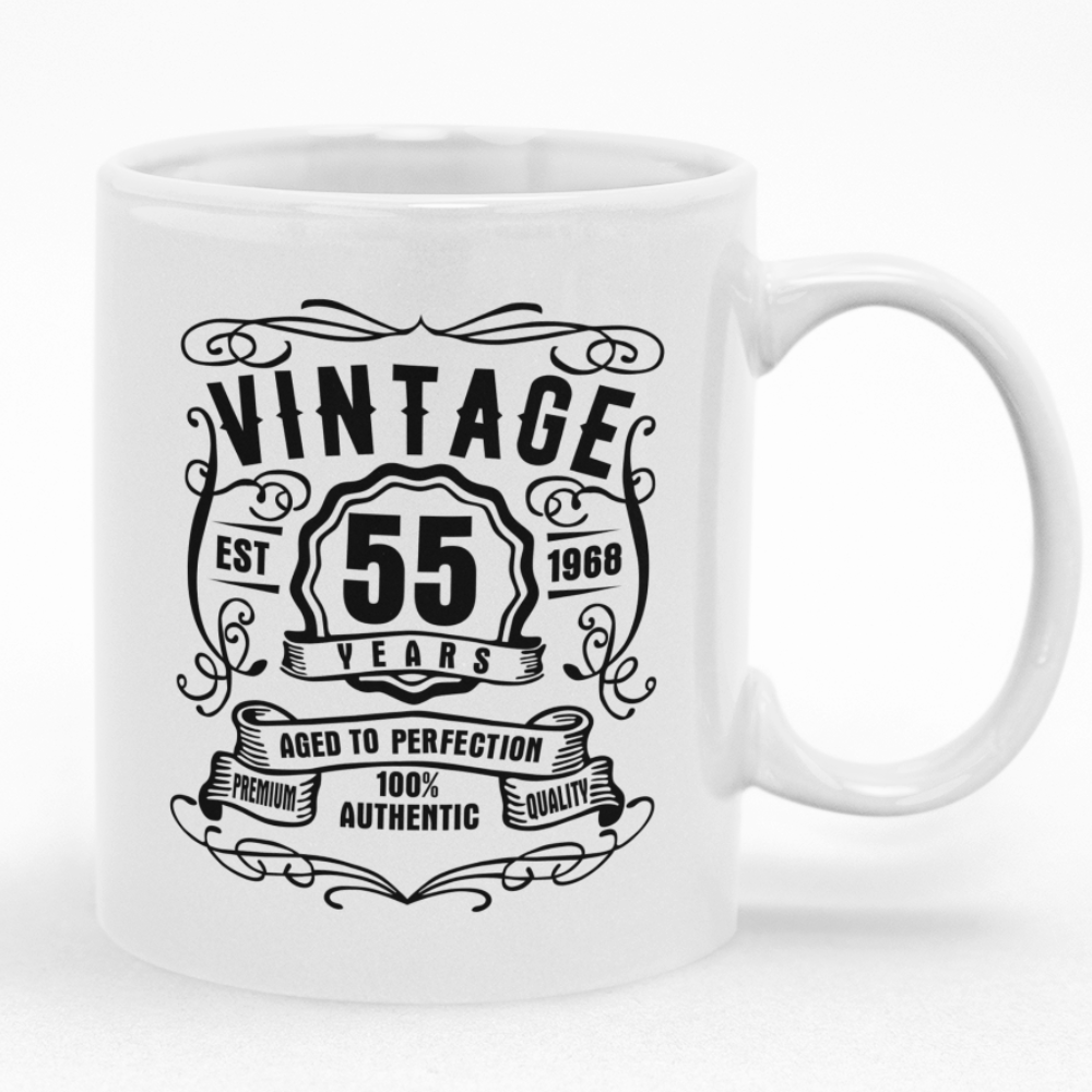 55 Years Old Vintage 1968 Birthday Mug | Shop Today. Get it Tomorrow ...