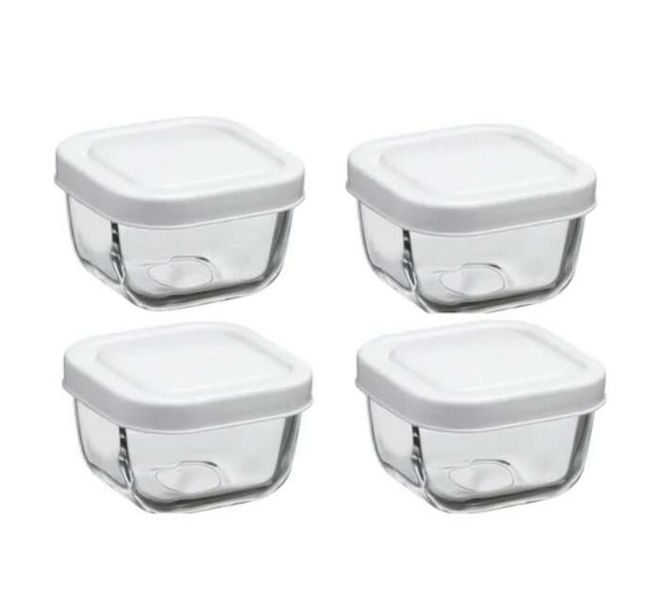 Snowbox 4 Piece 9cm Glass 53223- Kitchen Essentials