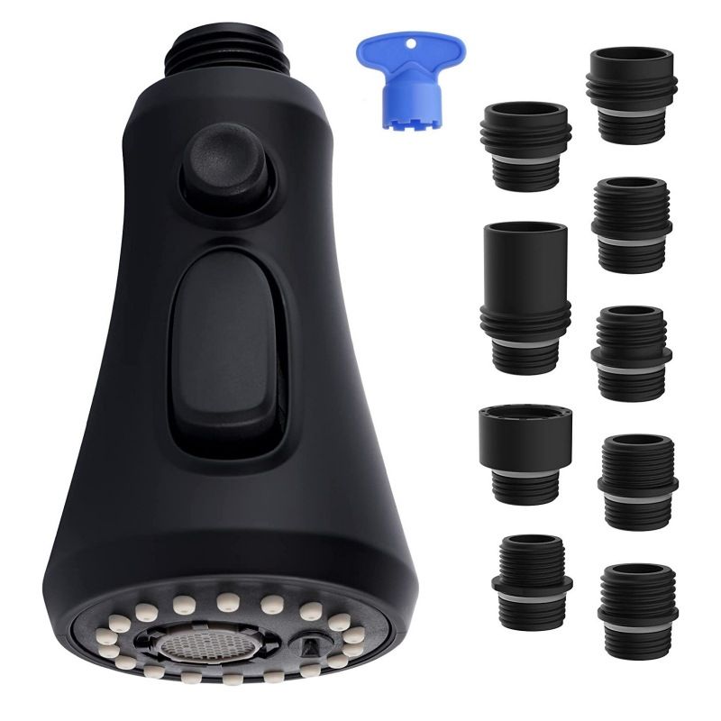 Pull Down Spray Head, 3-Function Spray Nozzle, Sink Faucet Head Replacement