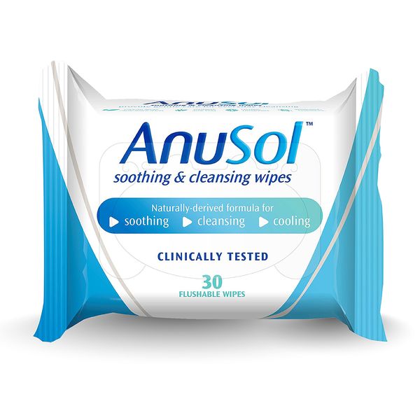 AnuSol Soothing Wipes 30s, For Relief From Piles