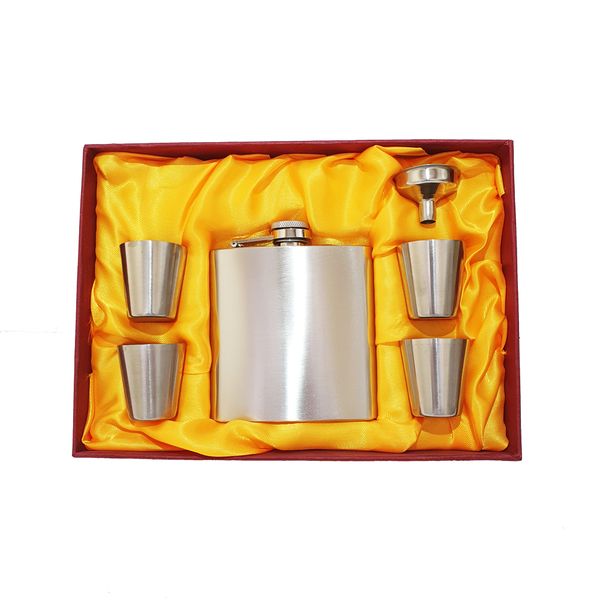 Stainless Steel Hip Flask Set