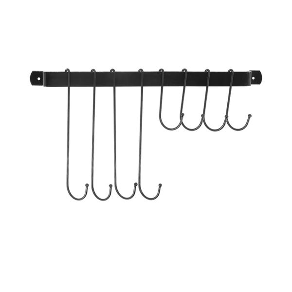 Wall Mounted Coffee Mug Holder Cup Holding Hooks Iron Rack for Kitchen