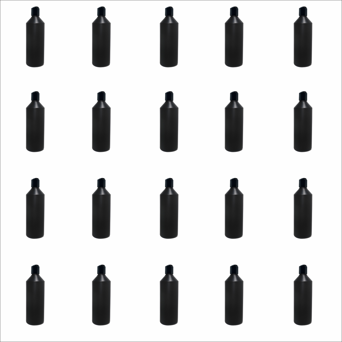 20-x-500ml-black-hdpe-bottles-with-disk-top-caps-bulk-storage-for