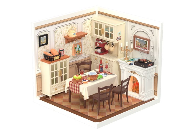 Robotime Rolife Super Creator Pop Bubble Bathroom - 103 Piece DIY House Kit