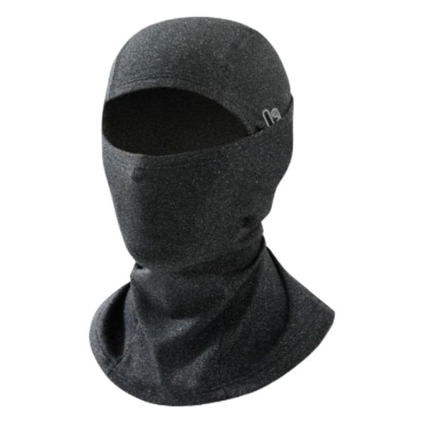 Windproof and Cold-Proof Mask, Warm Headgear with Eyeholes,Dark Gray