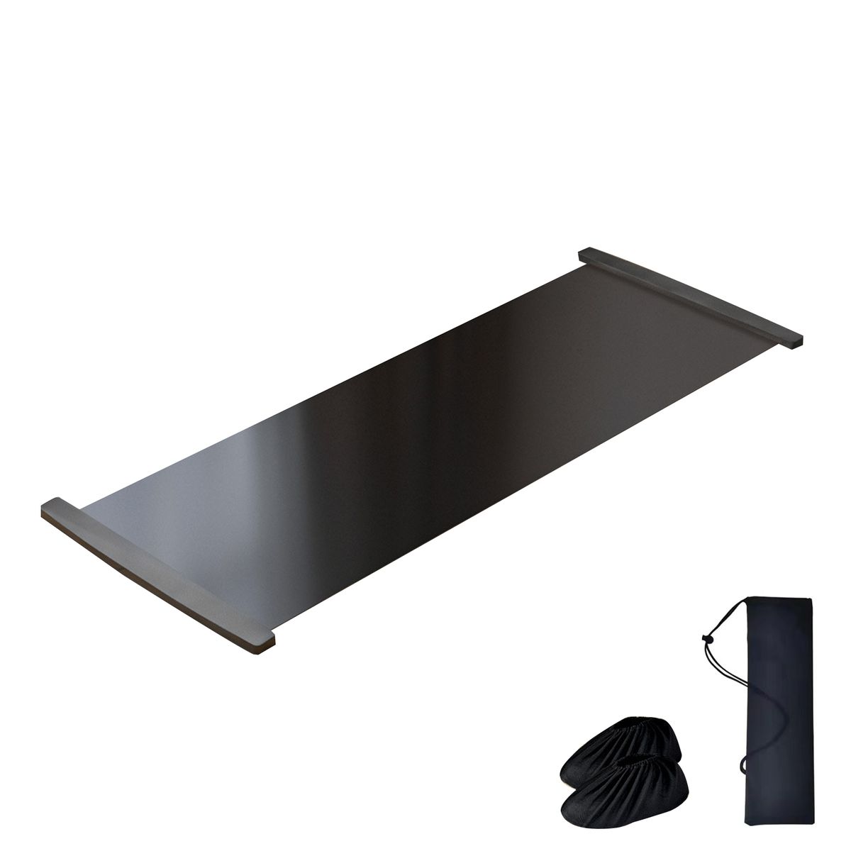 Slide Board Workout Equipment with A Pair of Booties for Pro and Beginners
