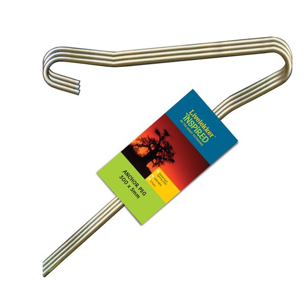 LIVELEKKER Anchor Pegs 300 x 5mm 5 Pack