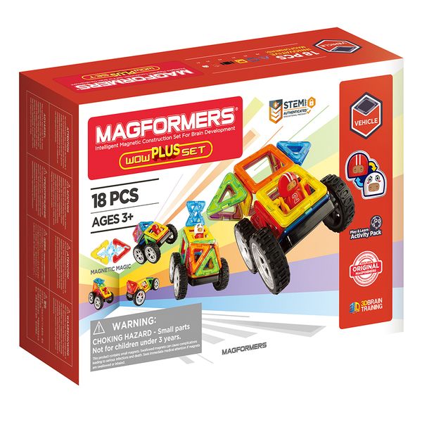 Magformers Magnetic Building Set: WOW Plus Set