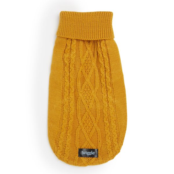 Wiggle Mustard Dogs Turtle Neck Pullover