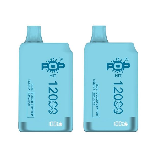Pop Hit 12000 Puff Disposable Vape - Blue Energy - 2 Pack