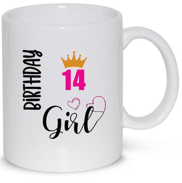 14 Birthday Girl 14th Birthday Gift Mug