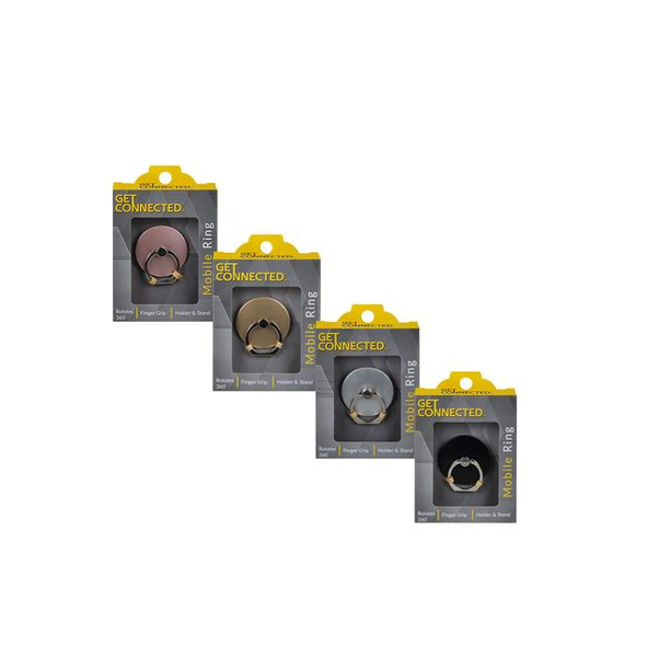 Get Connected - Phone Ring Holder/Stand x 4