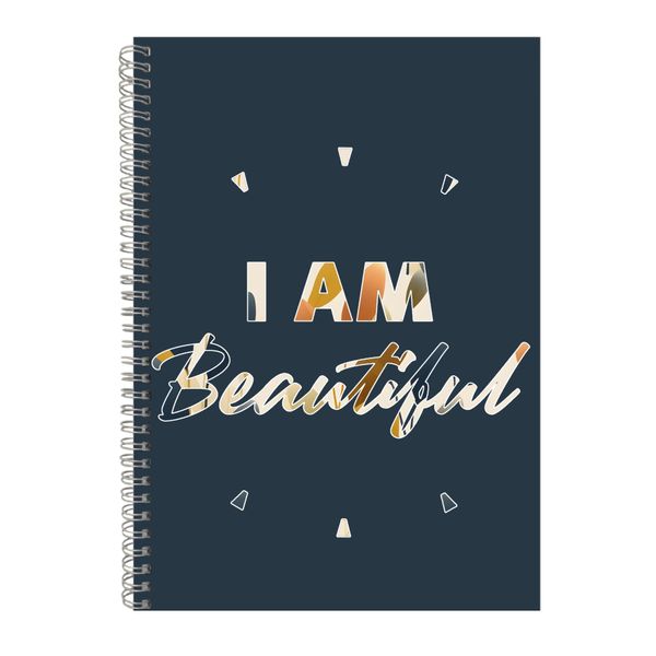 Beautiful A4 Notebook Spiral Lined Motivational Sayings Graphic Notepad 244