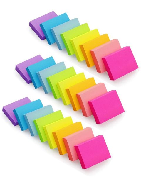 24 Pack Sticky Notes 1.5x2 inch 8 Bright Colors Self-Stick Pads for Office