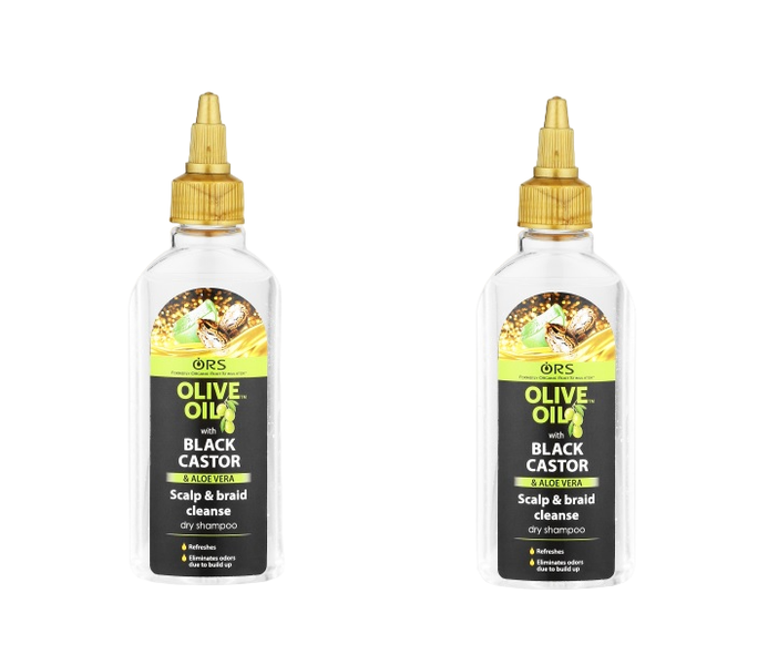ORS Olive Oil Black Castor Scalp &amp; Braid Cleanser 100ml - Pack of 2
