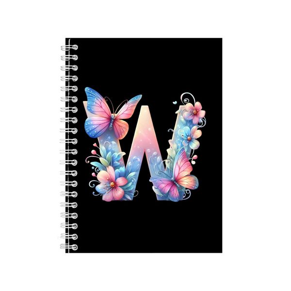Butterfly W Gift Idea A5 Notebook Numbers And Le image