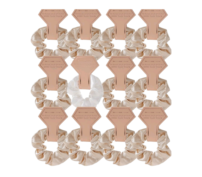 Satin Scrunchies for Bridal Parties - 12 Pack