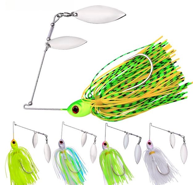 5 Pcs Fishing Lures Spinner Baits,anti-hanging bottom Lure Bionic Lure