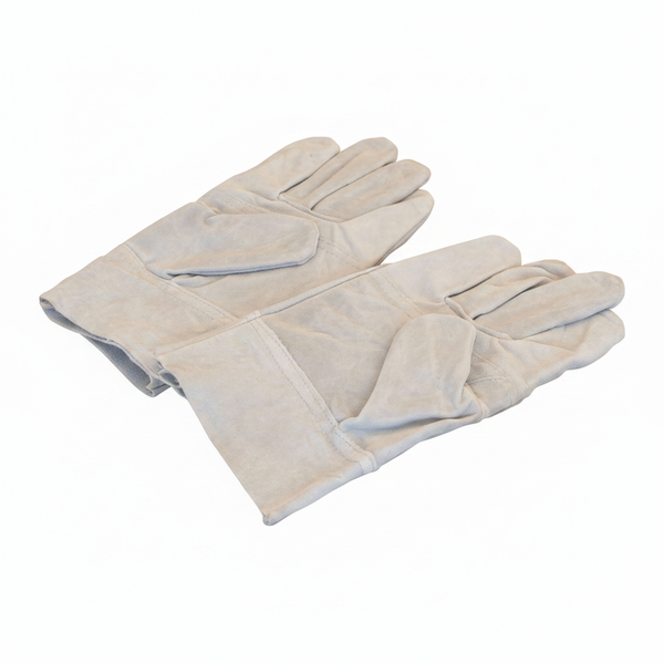 Heavy-Duty Chrome Leather Double Palm Safety Gloves - 50mm