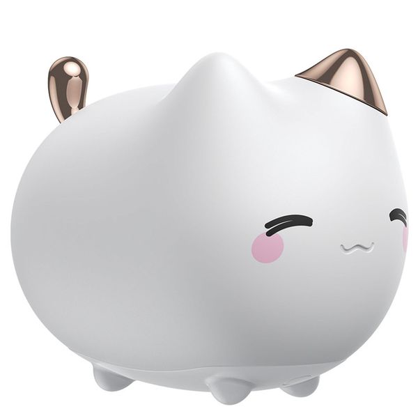 Baseus Cute Series Kitty Silicone Portable Night Light - White
