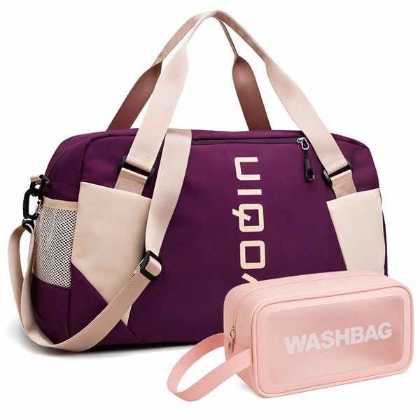 Oxford Large Capacity Travel Gym Duffel Bag With Toiletry bag