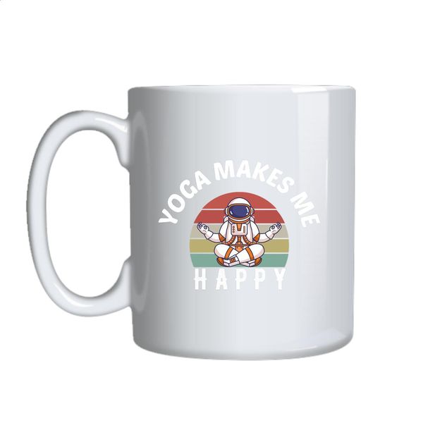 Yoga Makes Me Happy Mug Gift Idea 152