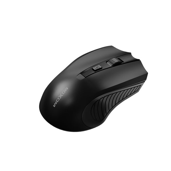 Moxom MX-MS17 Wireless Mouse - 4 Buttons, 3200 DPI, 2.4GHz, Black
