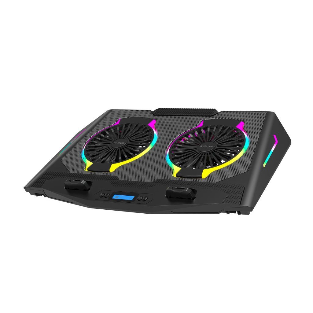 wLUファンスクリーム Astrum RGB Dual Fan Gaming Cooling Pad for 17