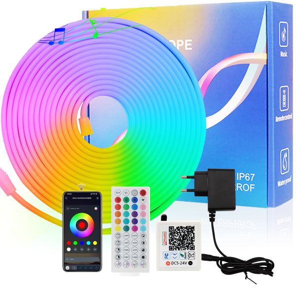 LED RGB Detachable Light Strip Set Waterproof Lighting Soft Light Strip