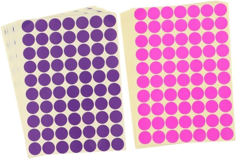 Self Circle Washi Stickers Removable Adhesive Labels Coding Dots