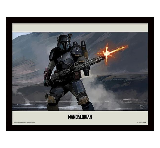 Star Wars: The Mandalorian (Shoot) Framed Collector Print 40cm x 30cm