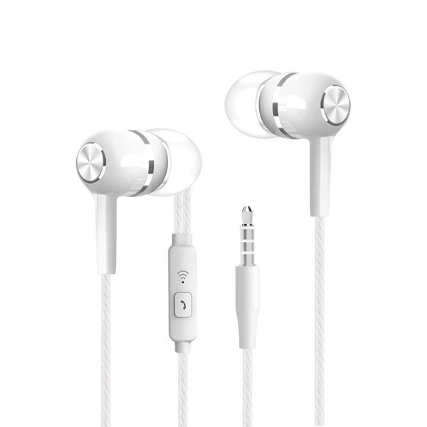 3.5mm Wired In-ear Super Bass Crack Earbud with Mic Earphone For Phones