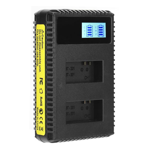 Dual AHDBT-301 Charger with LCD Display