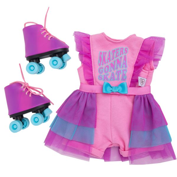 DesignaFriend California Roller Skater Outfit for 18inch - 46cm Fashion Doll