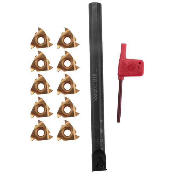 1/2 Inch Lathe Threading Boring Bar with Turning Inserts and T15 Wrench