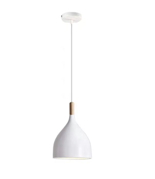 Retro White Bowl Style Pendant Light