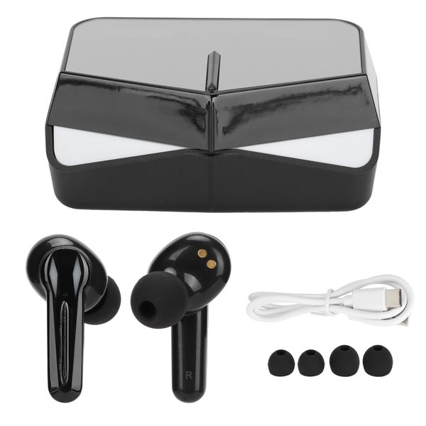 Gaming Wireless Earbuds Bluetooth Stereo Independent Dual Host HeadsetBlack