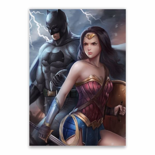 Batman And Wonder Woman Poster - A1