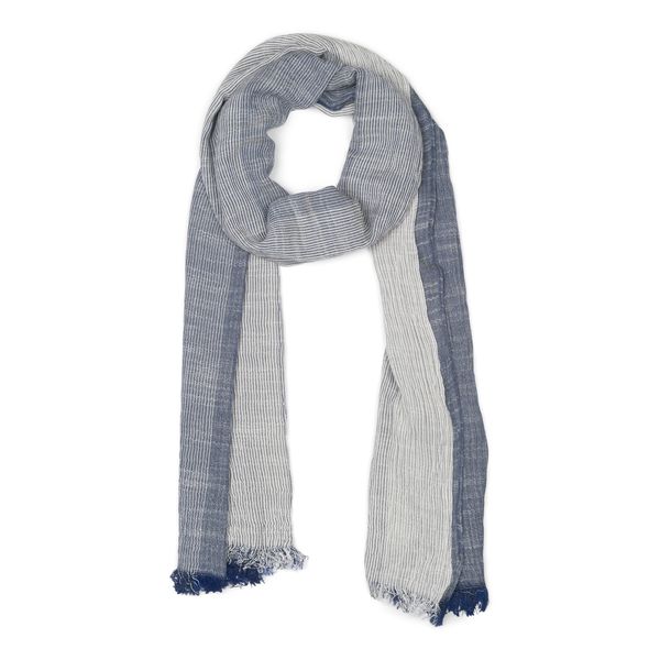 UAC Striped Design Scarf - Blue &amp; White