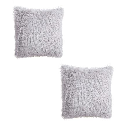 Faux Fur Scatter Cushion Plush Pillow (Set of 2) | Shop Today. Get