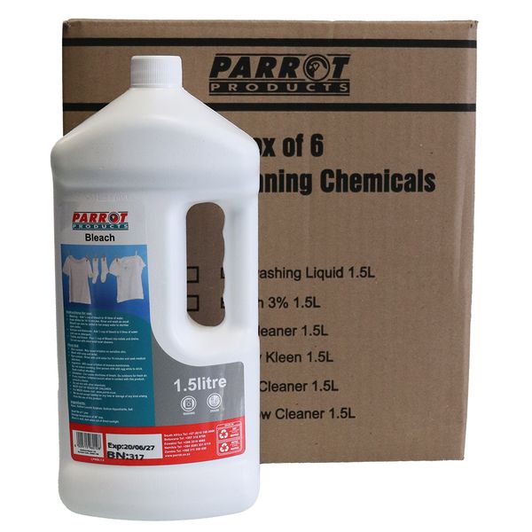 Parrot Products Bleach - 1.5L (Box of 6)